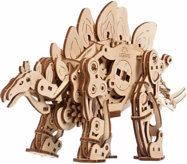 Stégosaure Ugears - Puzzle 3D mécanique en bois