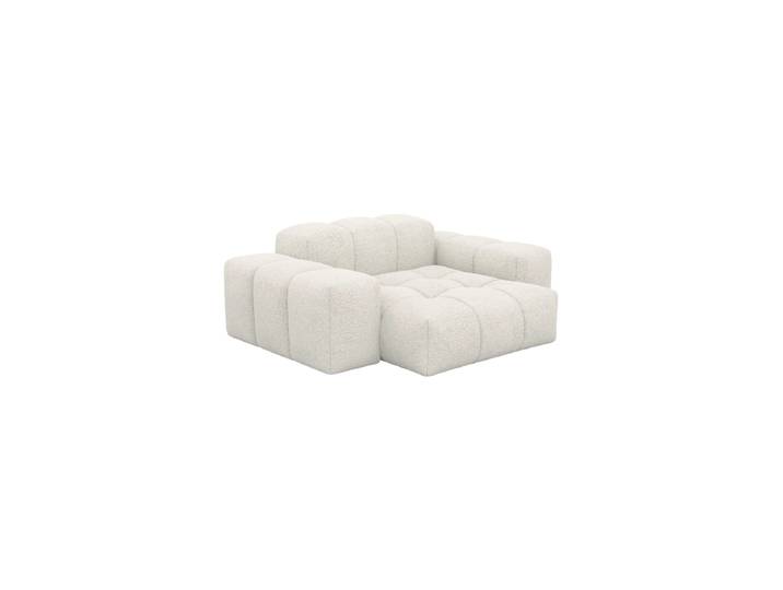 Design Loungesessel „Avenza“ mit Bouclé-Bezug Bouclé White BLOOMINGLOFT Collection