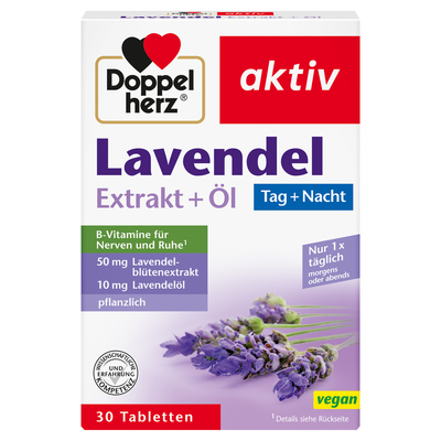 Queisser Pharma GmbH & Co. KG DOPPELHERZ Lavendel Extrakt+Öl Tabletten 22.9 g 11174275