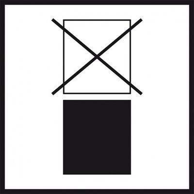 Aufkleber I Verpackungskennzeichen Nicht stapeln, Haftpapier, permanent, 100x100mm, 1000/Rolle, IMDG-Code, ADR
