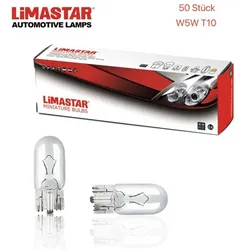 50 Stück 12V T10 W5W W2,1x9,5d Glühlampe Glühbirne Lampe Autolampe