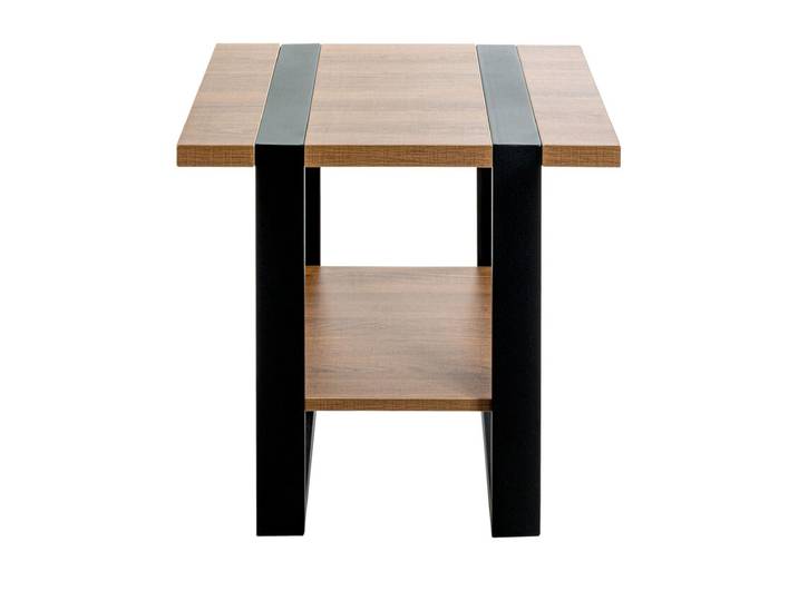 Beistelltisch 45 x 45 cm Schwarz/ Eiche dunkel
