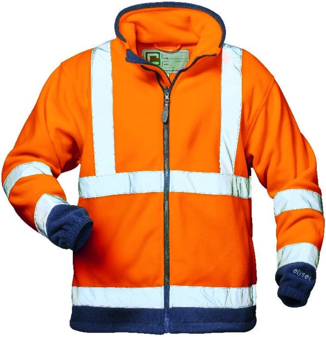 Elysee Warn-Fleecejacke Benedikt Gr. 2XL, orange/marine