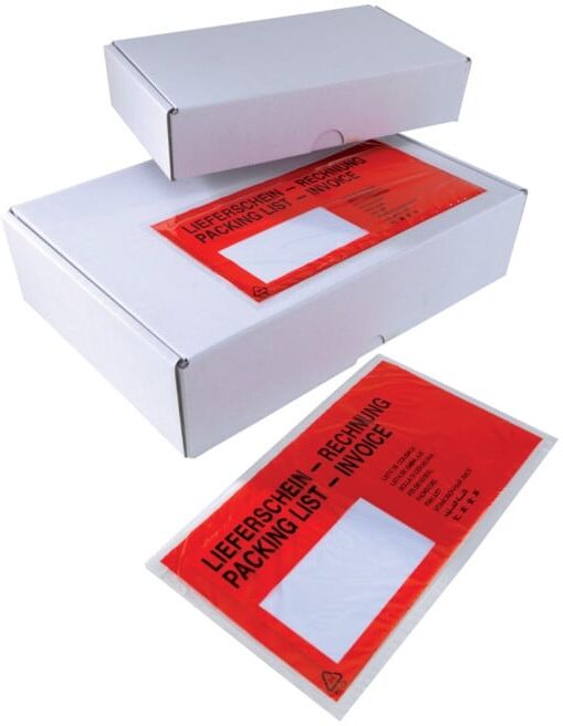 Poche auto-adhésive pour documents DIN C5 sans impression ; Enviro Pack (121030)
