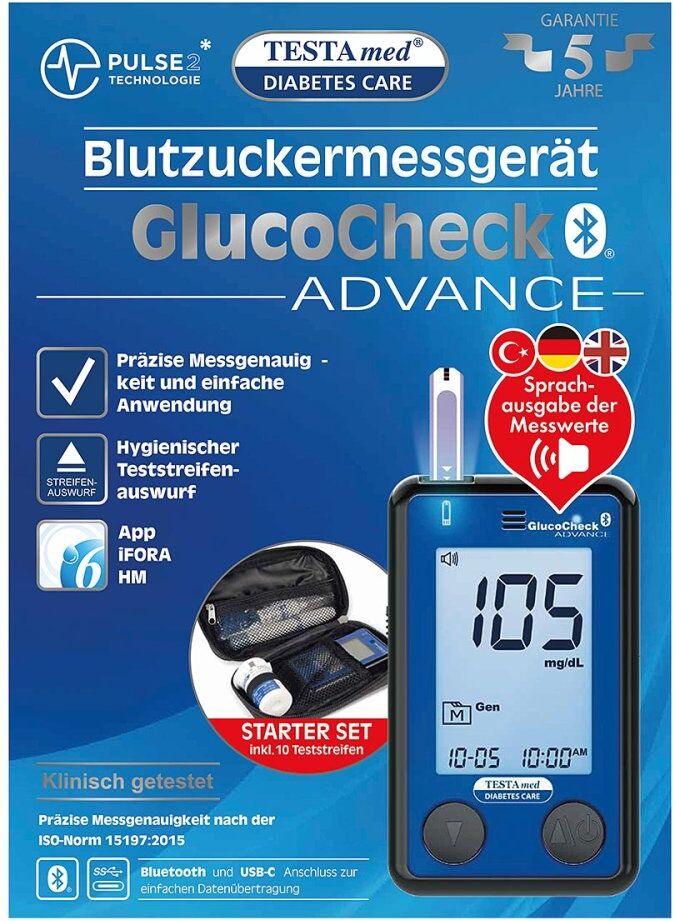 Testamed Glucocheck Advance Bz Mg Starterset Bt