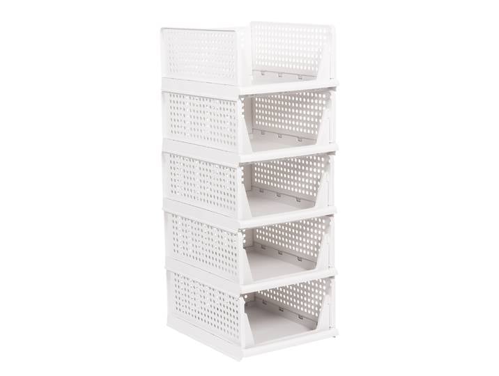 Schrank-Organizer stapelbar 5er Set 43 x 33 x 19 cm