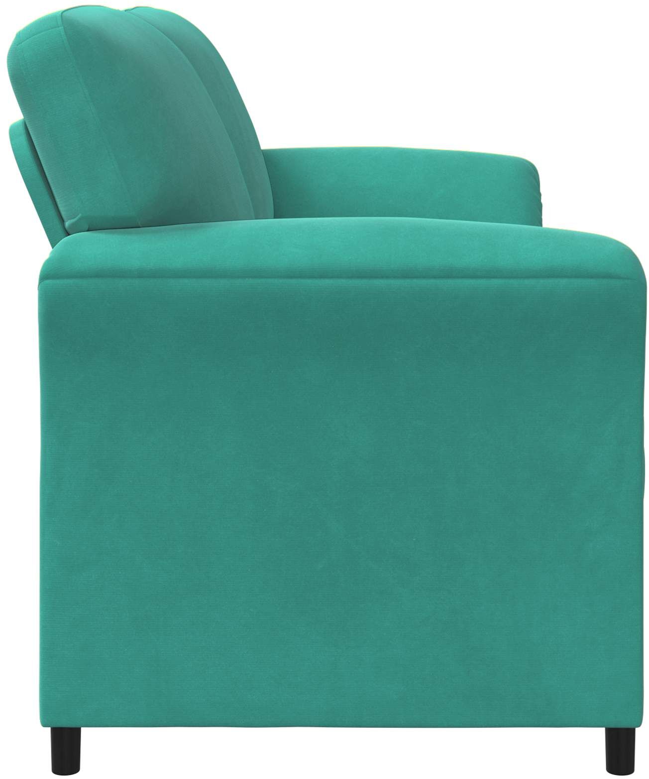 vidaXL Sofa 2 places Turquoise Velours