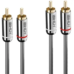 Lindy 35349 Audio-Kabel 10 m 2 x RCA Anthrazit