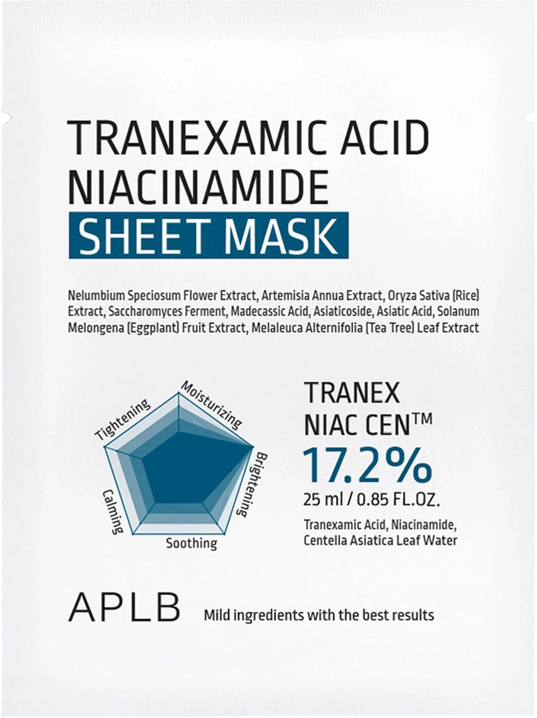 APLB Tranexamic Acid Niacinamide Sheet Mask