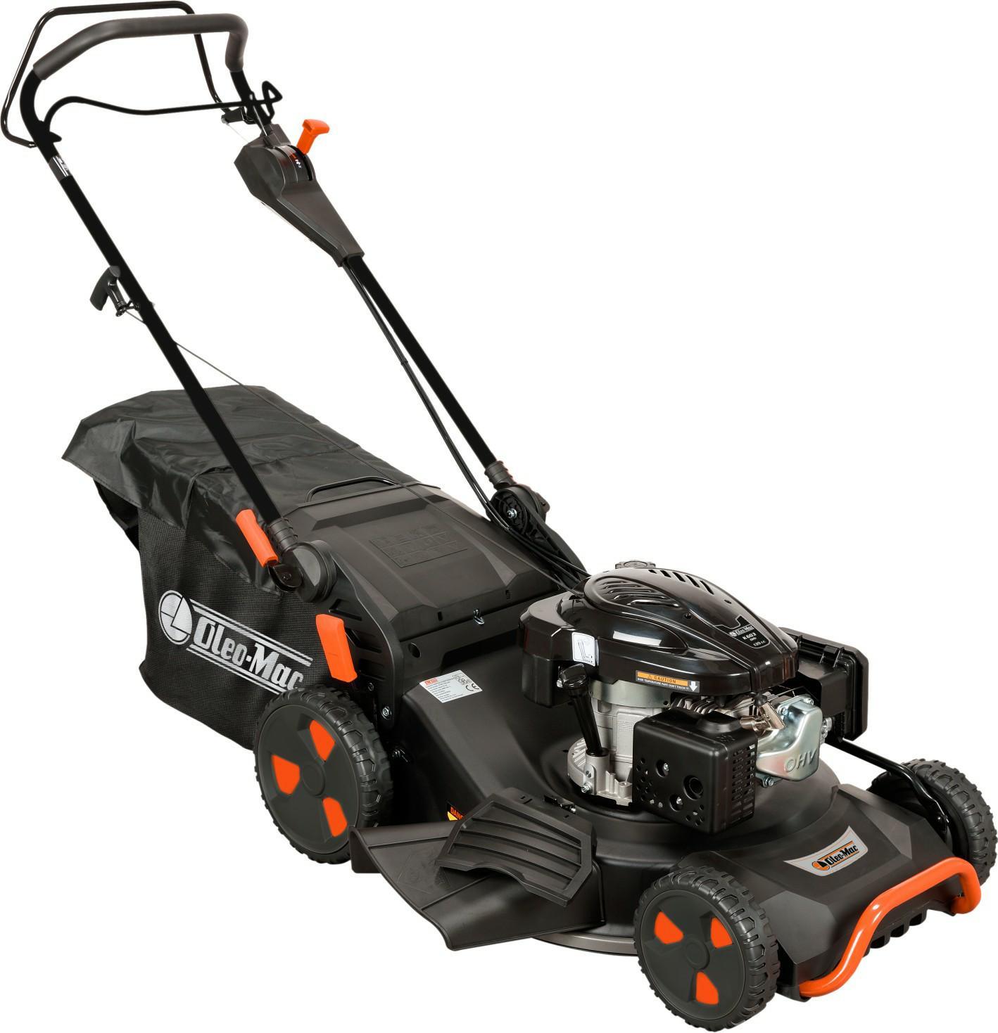 Benzin-Rasenmäher Oleo-Mac GVH53TK 196cc für Gärten, leistungsstarker Motor, präziser Schnitt und robustes Design