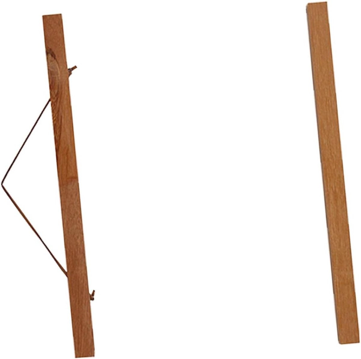 Magnetische Posterhanger Teak - Houten Fotolijst voor Kunst - 50 cm