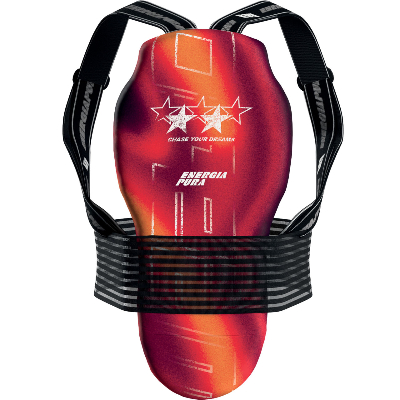 Energiapura Long Back Protector ADJ Dream Star orange/red - XS