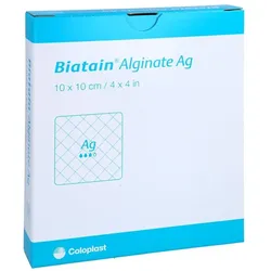 BIATAIN Alginate Ag Kompressen 10x10 cm mit Silber