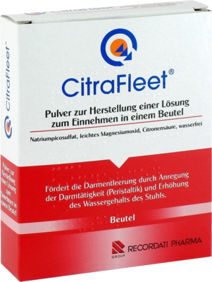 Recordati Pharma GmbH CITRAFLEET Plv.z.Her.e.Lsg.z.Einnehmen Beutel 25X2 St 04970267