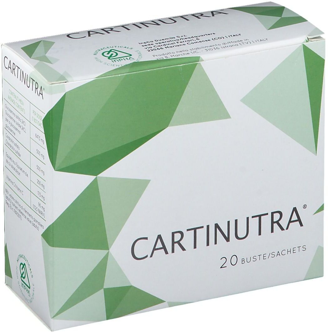INPHA DUEMILA Srl Inpha Nutraceuticals Cartinutra 20 Buste - Integratore Collagene e Articolazioni