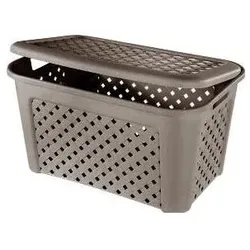 Tontarelli, Wäschekorb, Arianna 45l Rechthoekig Polypropyleen (PP) Taupe wasmand (8105407/908) (45 l)