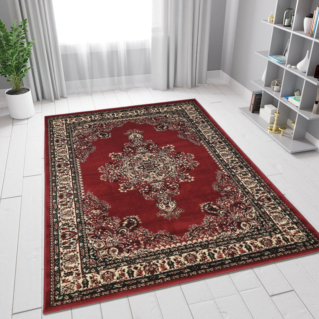Langley Street Gracia Rectangle Oriental Area Rug Red Rectangle 160 x 230cm