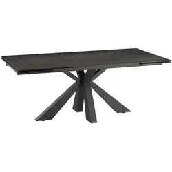Akante Esstisch mit Auszug Ottawa 190/270 x 100 cm Keramik Rostbraun 190