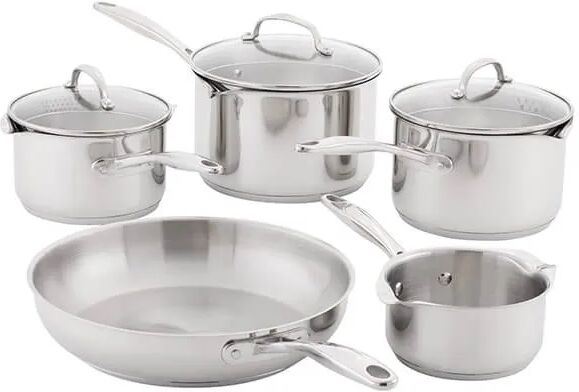 Stellar 7000 Profile 5 Piece Stainless Steel Draining Cookware Set