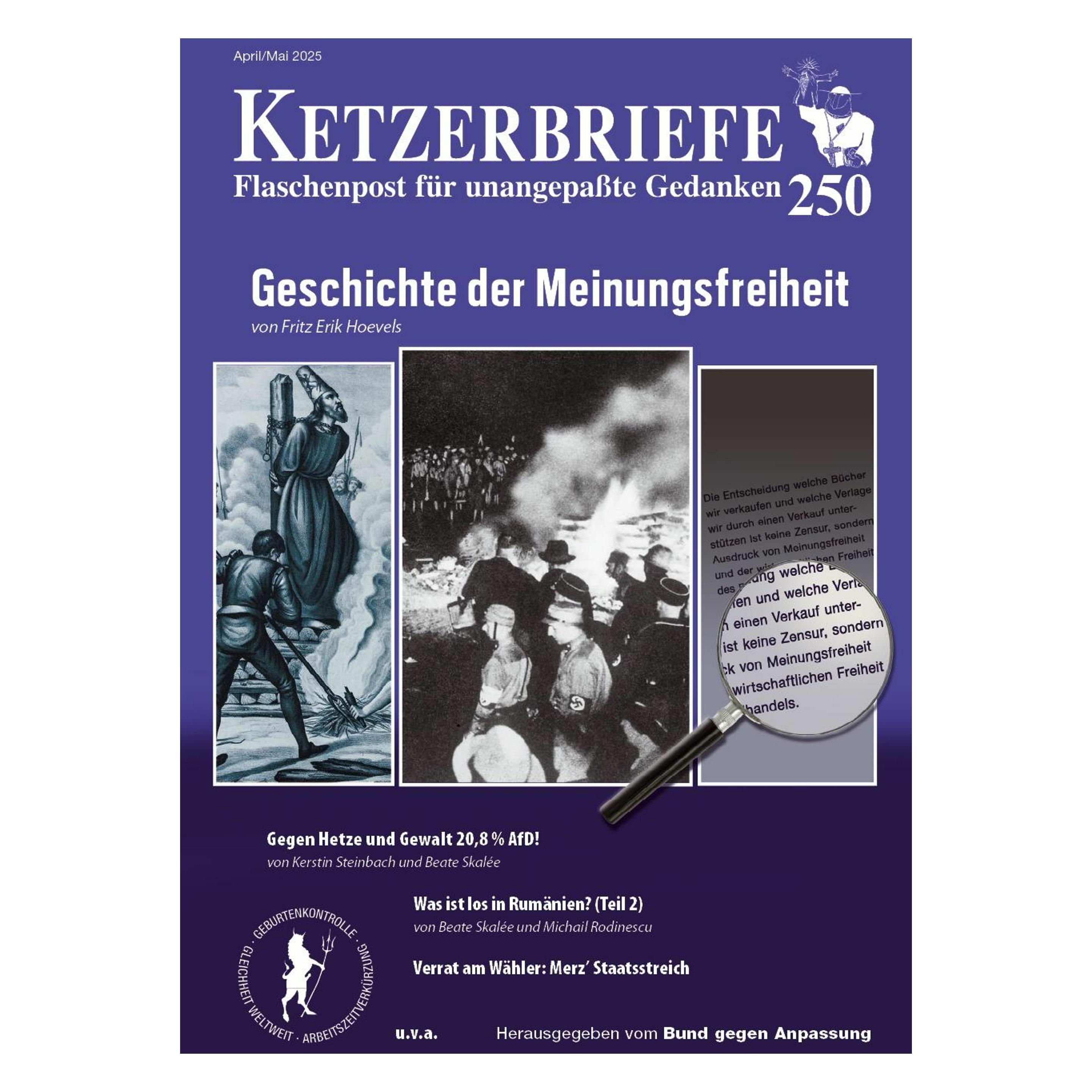 Ahriman Geschichte der Meinungsfreiheit (Deutsch, Beate Skalée, Fritz Erik Hoevels, Joachim Füseter, Kerstin Steinbach, Max Roth, Michail Rodinescu, 2025) (57264084)