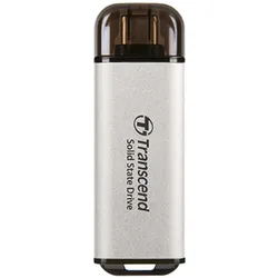 Transcend ESD300 (1000 GB, USB-C), USB Stick, Silber