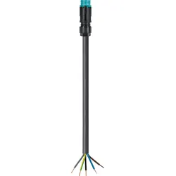 RST16I5 KSS 10T - Anschlussleitung RST Mini 16i5, Stecker > freie Enden türkisblau