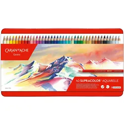 Caran d'Ache, Malstifte, Supracolor Aquarelle Metallschachtel (40x)