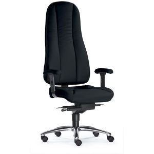 SITWELL-STEIFENSAND Chefsessel Dynamik, SY-75.200-L, schwarz, mit Stoffbezug, belastbar bis 130 kg