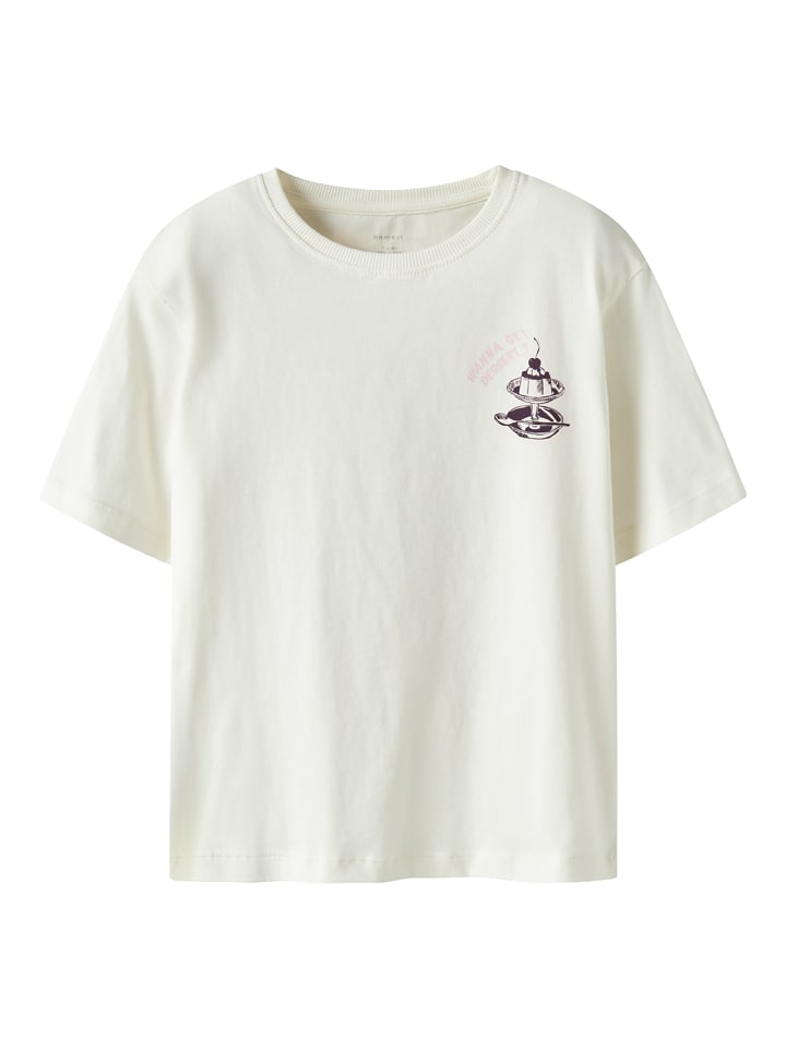 name it Shirt "Benna" in Creme - 134/140