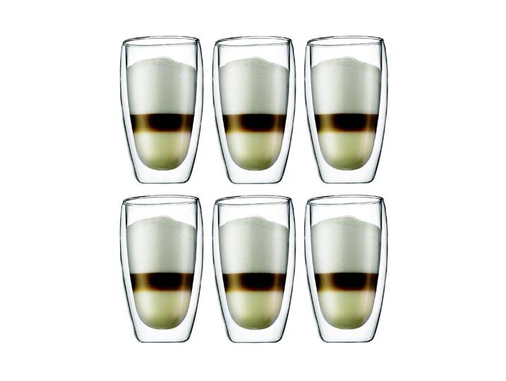 Latte-Macchiato-Glas BODUM Kaffeeglas Pavina 4,5 dl, 6 Stück, Transparent , transparent, H:14,2cm, Glas, Trinkgefässe, Latte-Macchiato-Glas, 6 teilig