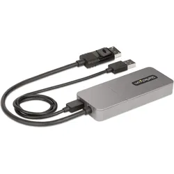 StarTech 3-Port DP MST Hub (USB-A, 3 Ports), Dockingstation + USB Hub, Grau