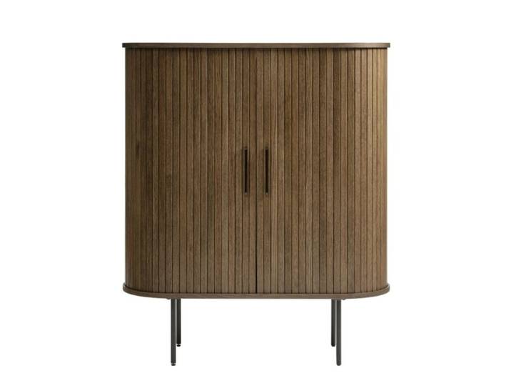 Trendstore Uriel Highboard Lamellenoptik - Lamellen Eiche Furnie