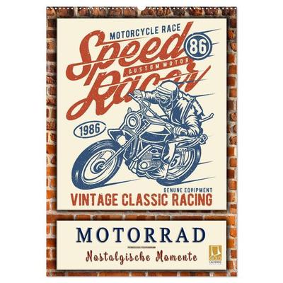 Motorrad - nostalgische Momente (Wandkalender 2027 DIN A2 hoch), CALVENDO Monatskalender