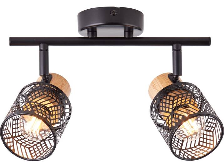 Brilliant Santy - Wandlamp- 2-Lichts - Zwart