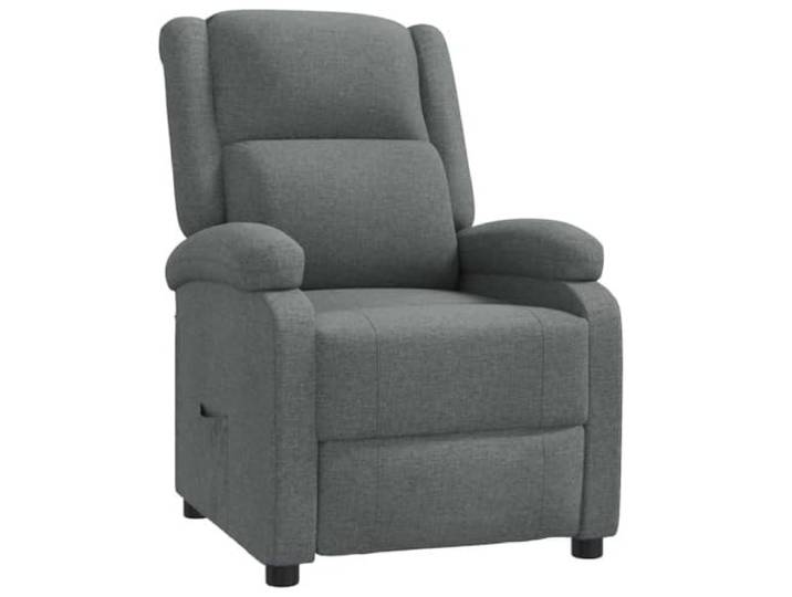 HAQWRDQSG Relaxsessel mit Liegefunktion TV Sessel Stoff Dunkelgrau Ergonomischer TV Sessel aus atmungsaktivem Stoff für Wohnzimmer mit verstellbarer Rückenlehne und Fußstütze