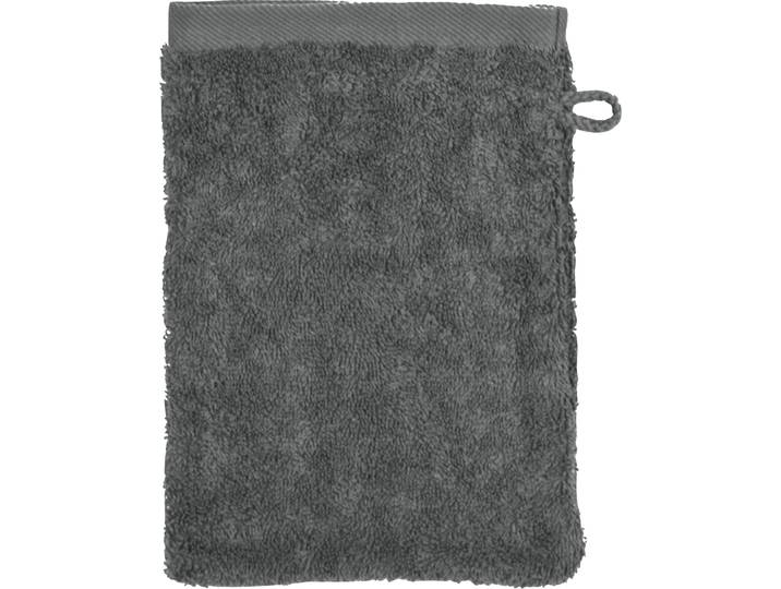 Waschhandschuh ROSS Sinfonie , grau (schiefer), B:16cm L:22cm, Frottier, Handtücher, Waschhandschuh, in modernen Unifarben