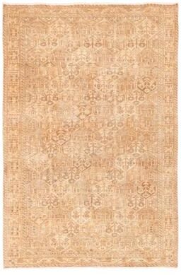 ECARPETGALLERY Hand-knotted Antalya Vintage Brown Wool Rug - 6'9 x 10'2