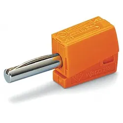 Wago 215-211 Bananenstecker,für Buchsendurchmesser 4 mm,orange 215211  - 50 Stück