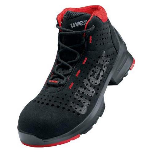 Uvex 1 Stiefel S1 85479 schwarz, rot Weite 12 Größe 52 (S1, 52) (8547952)