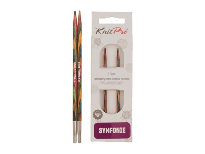 KnitPro 3.75 mm Symfonie Verwisselbare Normale Rondbreinaalden, Multi-Color