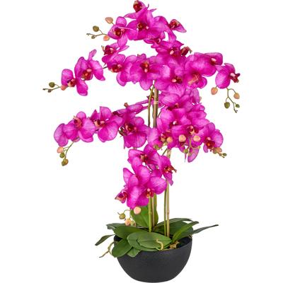 Kunstorchidee CREATIV GREEN "Phalaenopsis", pink (lila), Obermaterial: 100% Kunststoff, Kunstpflanzen