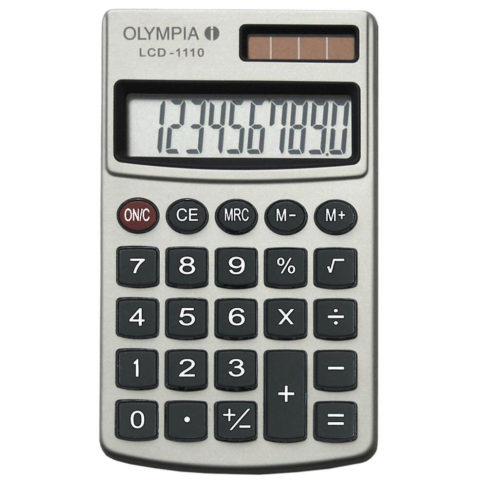 OLYMPIA Taschenrechner LCD-1110 silber 941901000