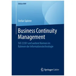 Business Continuity Management, Fachbücher von Stefan Spörrer