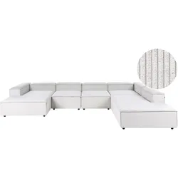 ECKFSOFA Modul 5-Sitzer linksseitig Cremeweiß Cord Ardal