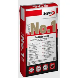 Sopro Bauchemie No.1 Flexkleber Weiss 5 kg Beutel Weiß