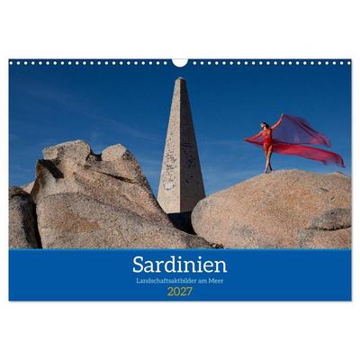 Sardinien - Landschaftsaktbilder am Meer (Wandkalender 2027 DIN A3 quer), CALVENDO Monatskalender