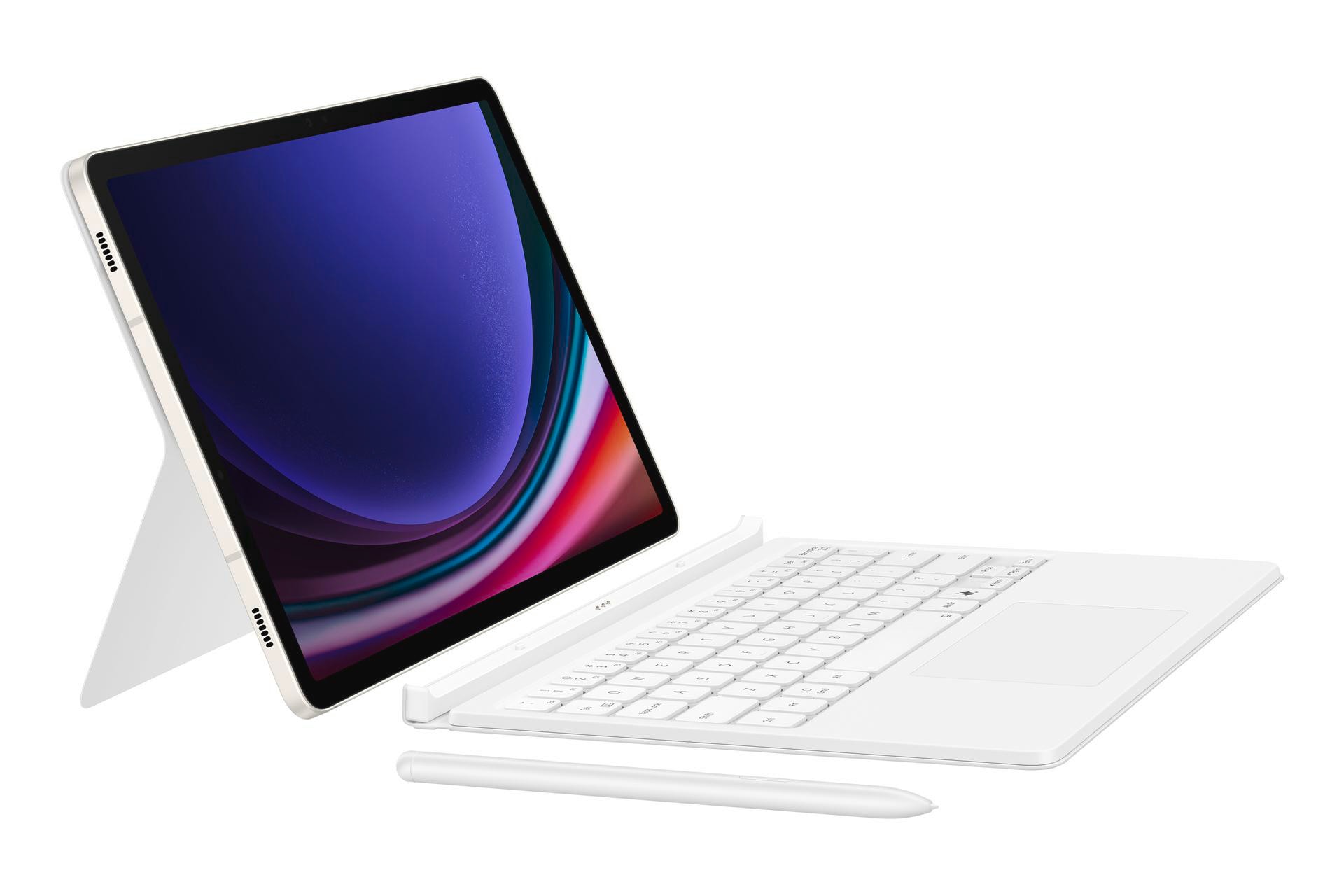 Samsung EF-DX725 Book Cover Keyboard für Galaxy Tab S9/ 9 FE/ S10 FE /S10 lite weiß