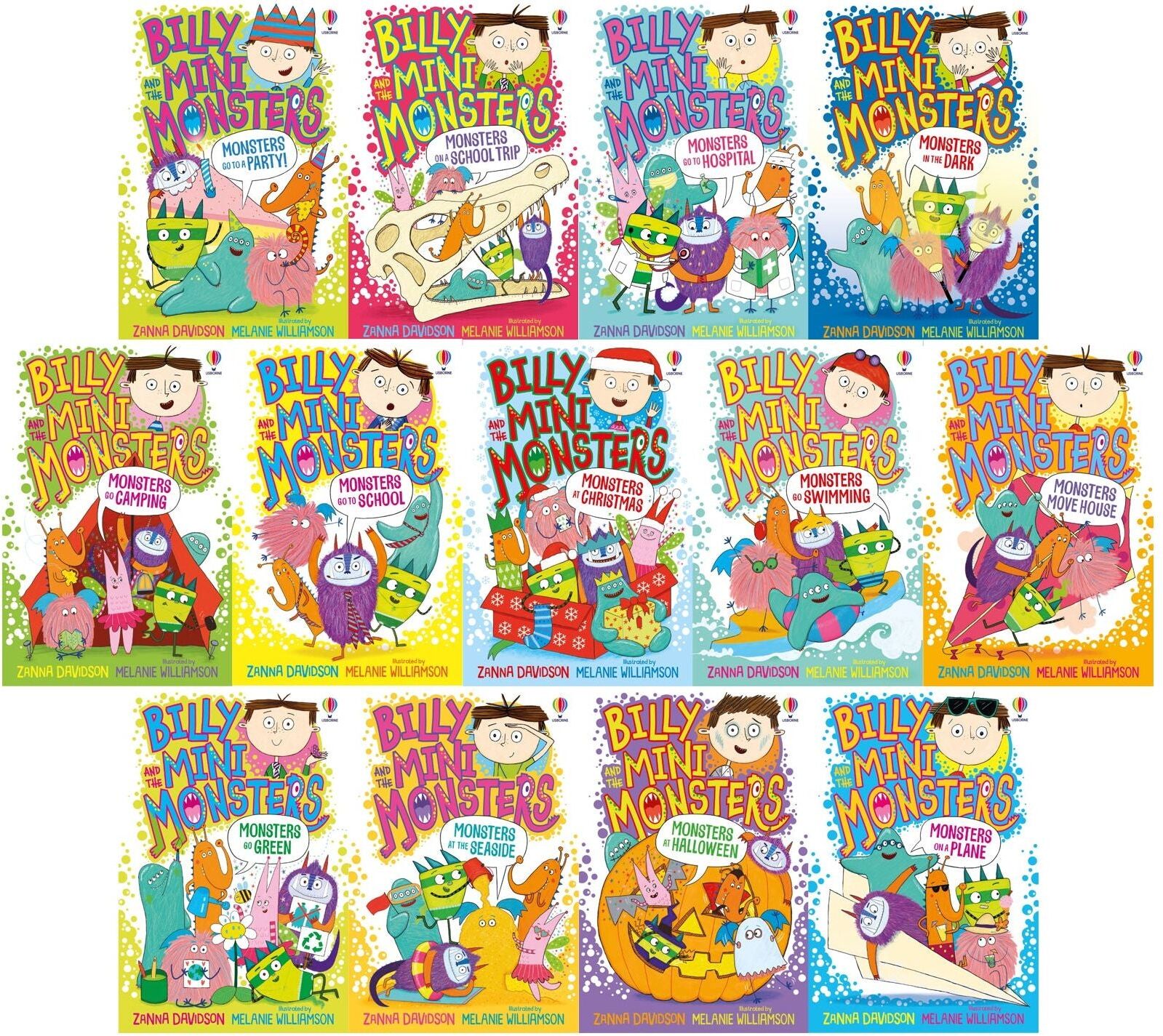 Usborne Billy and the Mini Monsters Series   Fun Illustrated Children’s Books for Ages 5–8 – Adventure & Early Chapter Book Collection - Monsters Go to Hospit