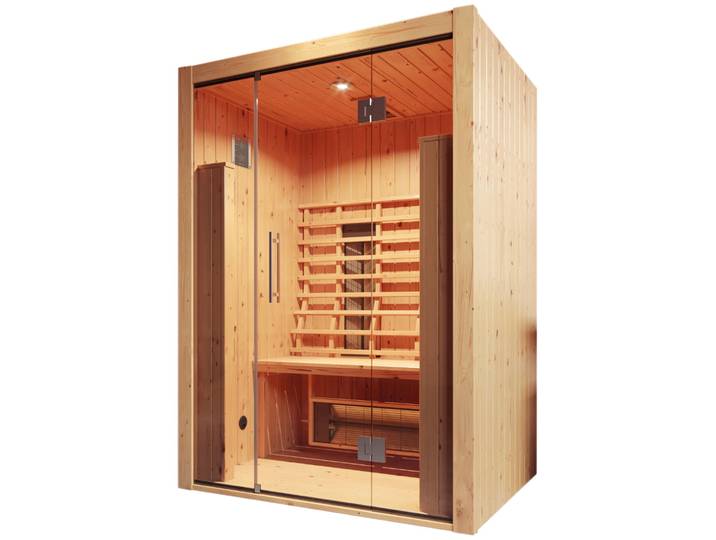 Infrarotkabine WEKA Hamina , beige (natur), externe Steuerung, (ohne Ofen), Saunen, Infrarotkabine