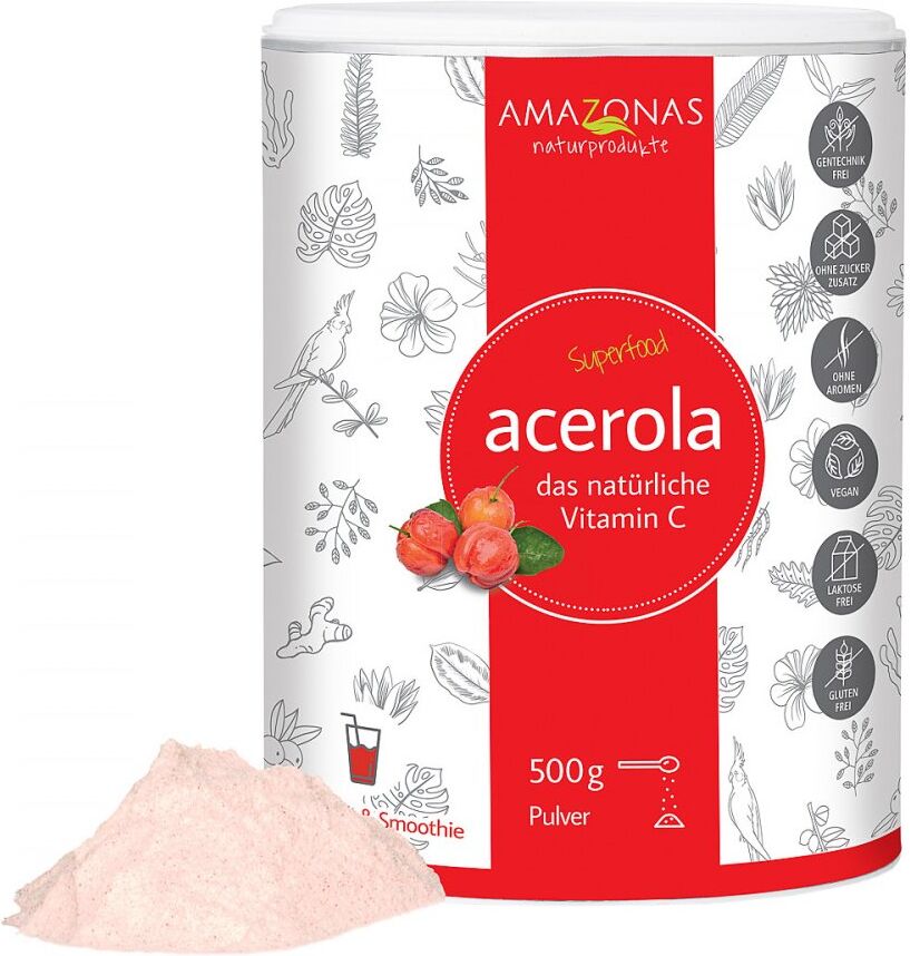 AMAZONAS Acerola 100% natürliches Vitamin C Pulver